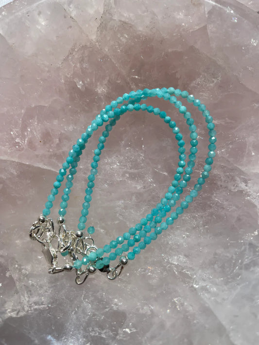Sterling Silver Amazonite Bracelet