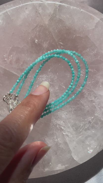 Sterling Silver Amazonite Bracelet