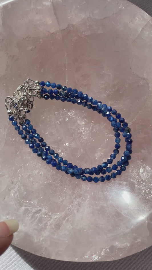 Sterling Silver And Kyanite Bracelet